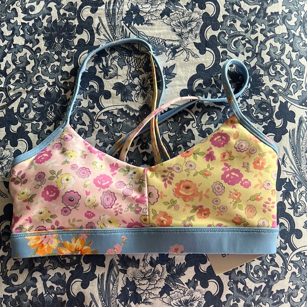 Love shack fancy x bandier BRAND NEW sports bra